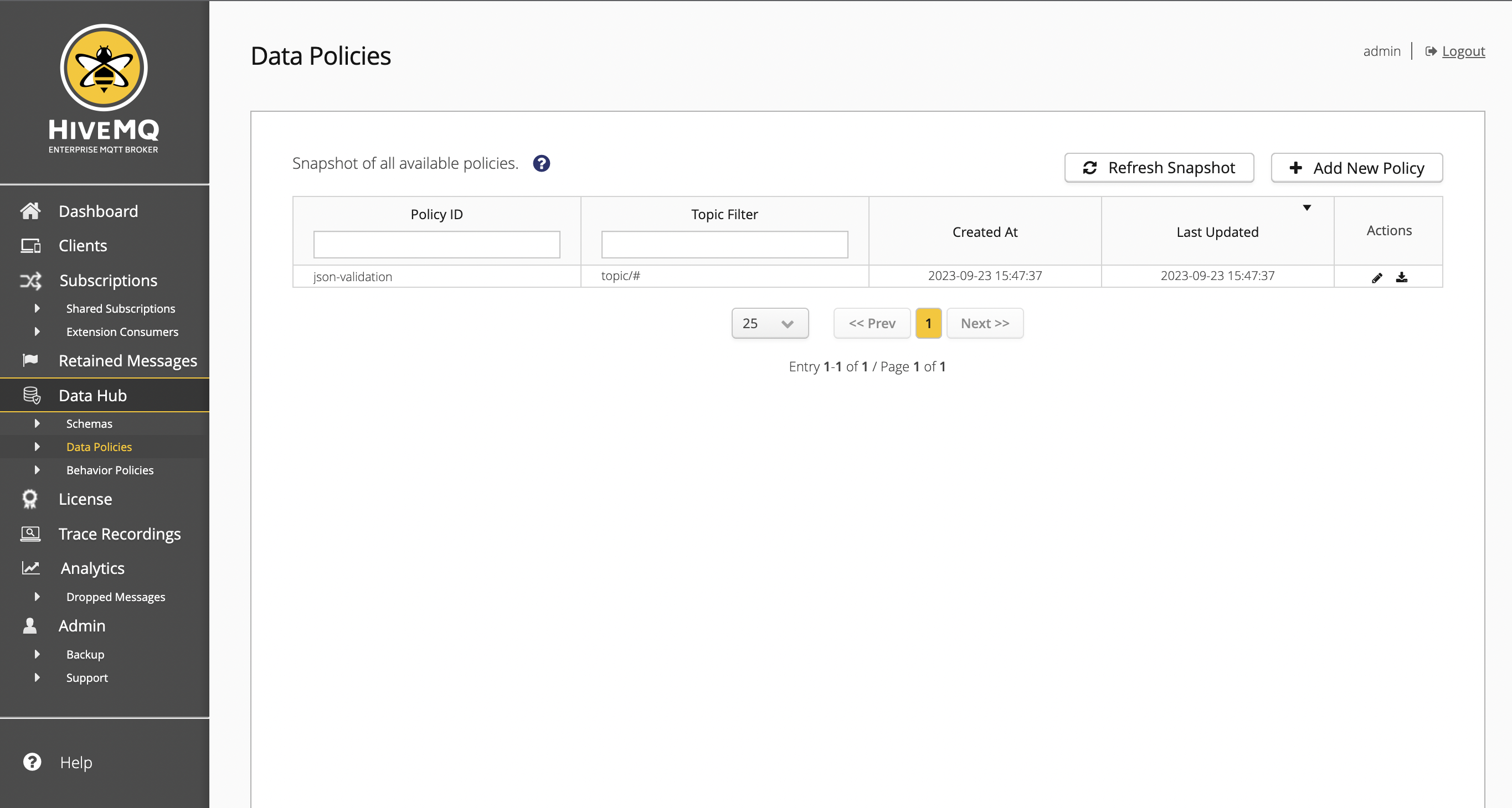 Data Policies Overview