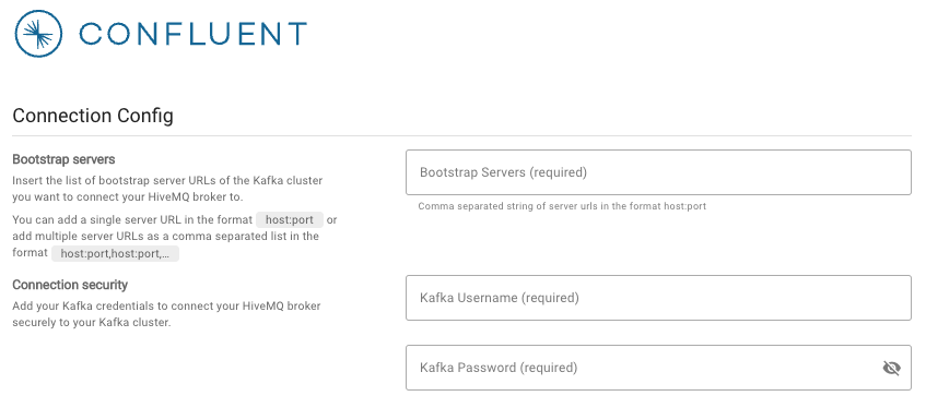 Confluent Connection Config