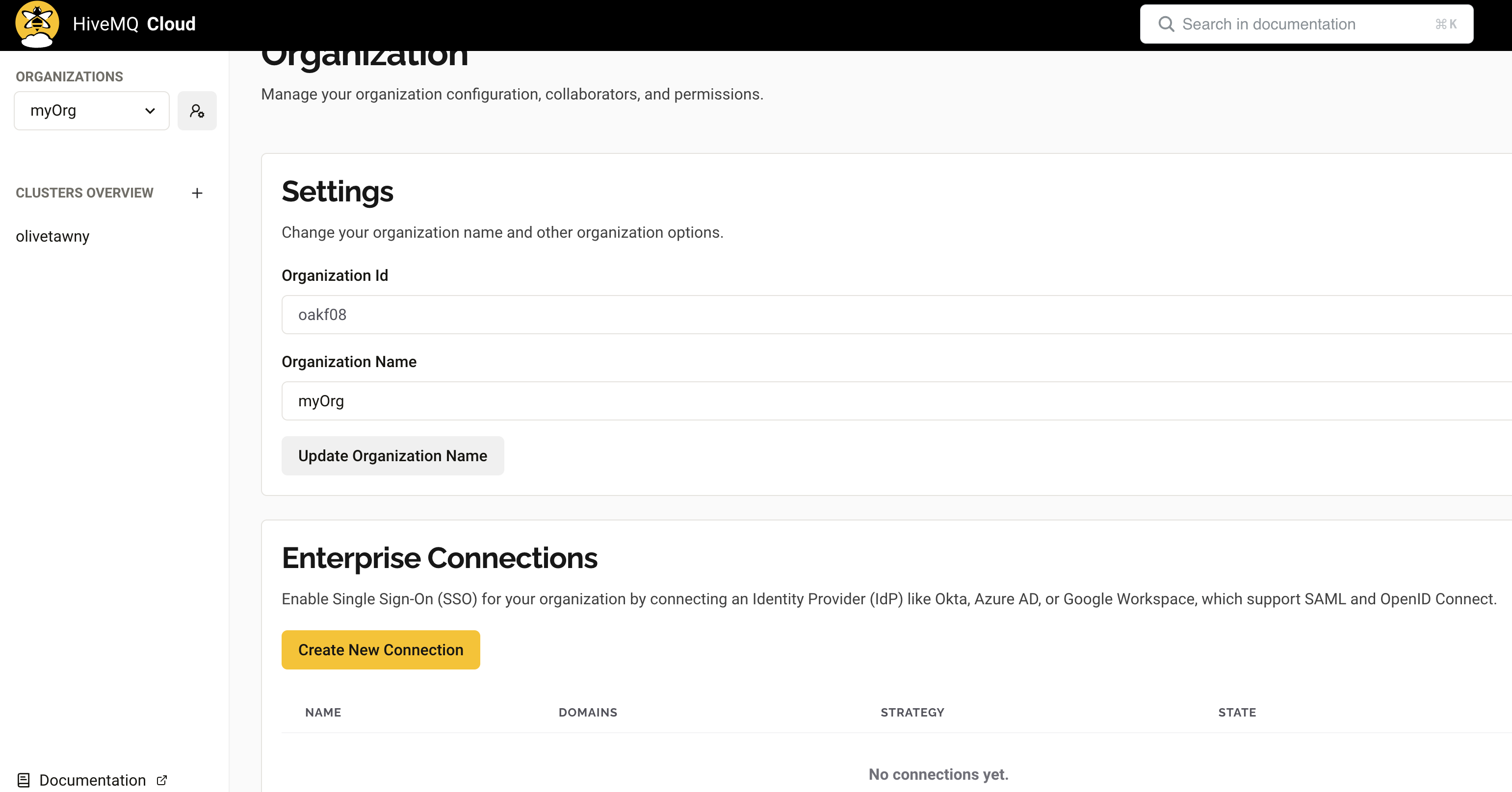 HiveMQ Cloud Enterprise Connections