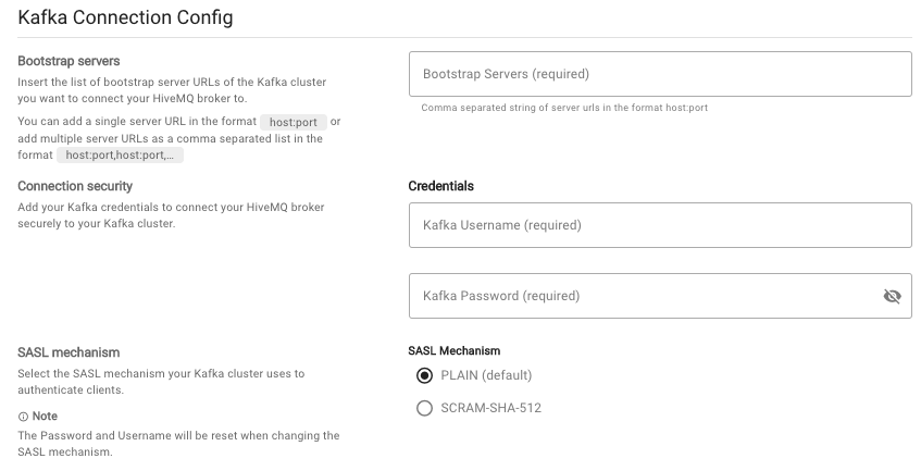 Kafka Connection Config