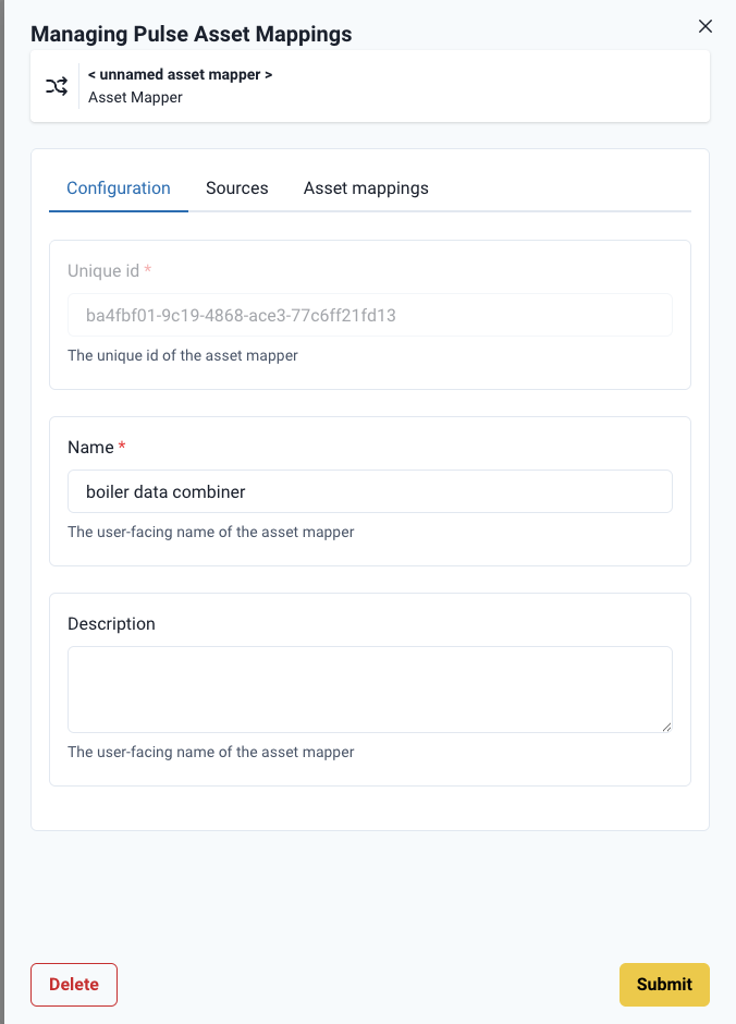Asset Mapper Configuration