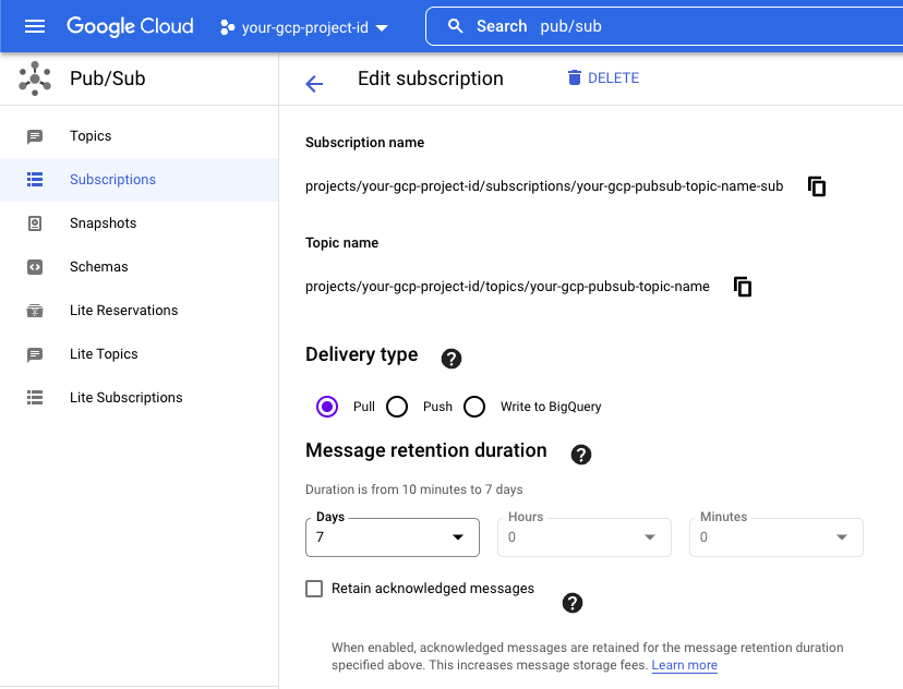 Verify topic subscription delivery