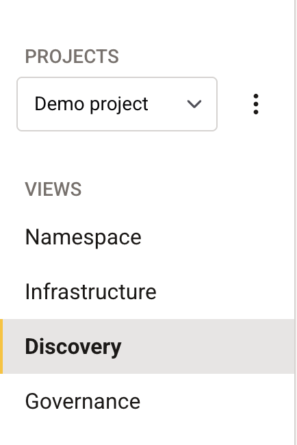 HiveMQ Pulse Discover Menu