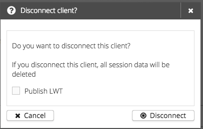 Disconnect client