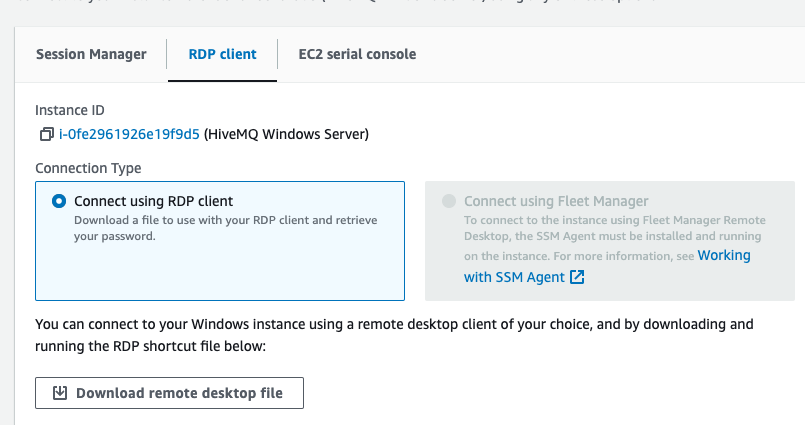 AWS Windows Select Instance
