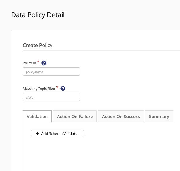 Data Policy Detail