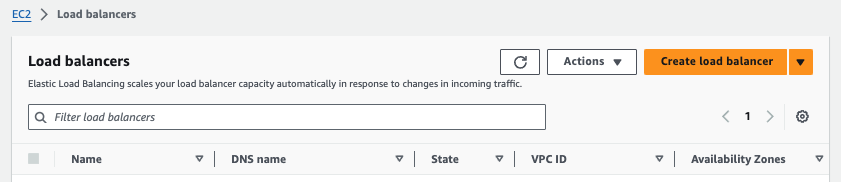 Create Load Balancer