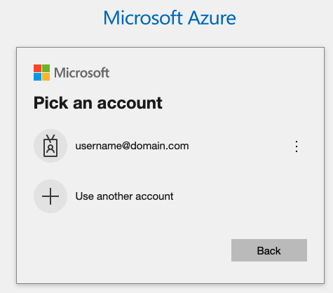 Microsoft Azure Sign-In