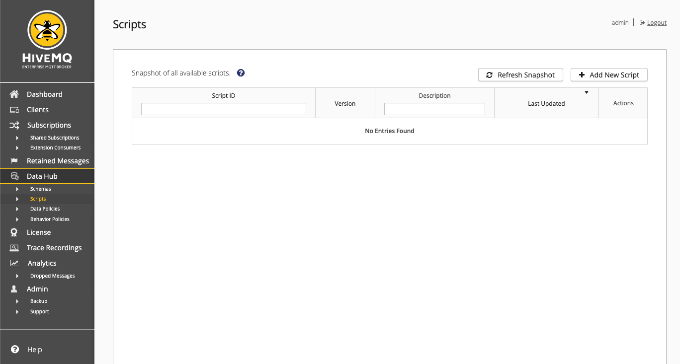 Data Hub Scripts Overview