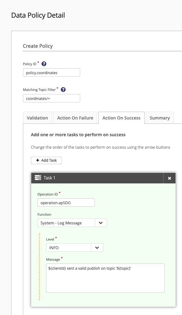 Data Policy Action On Succes