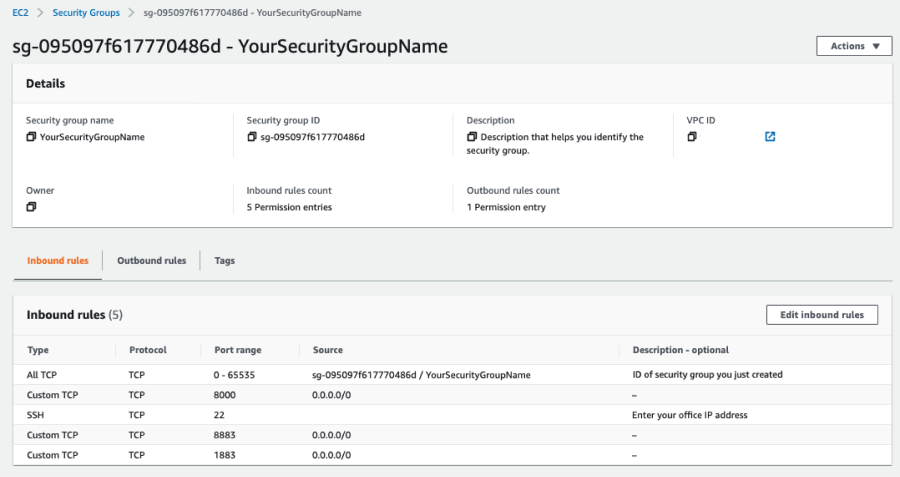 AWS Add Security Group Rules