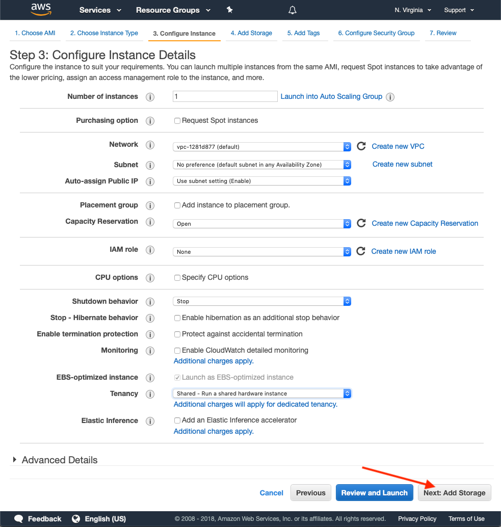 Instance Details