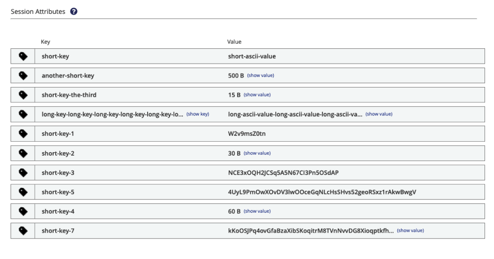 Session Attributes