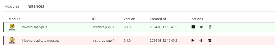 Disable and Enable Module instances