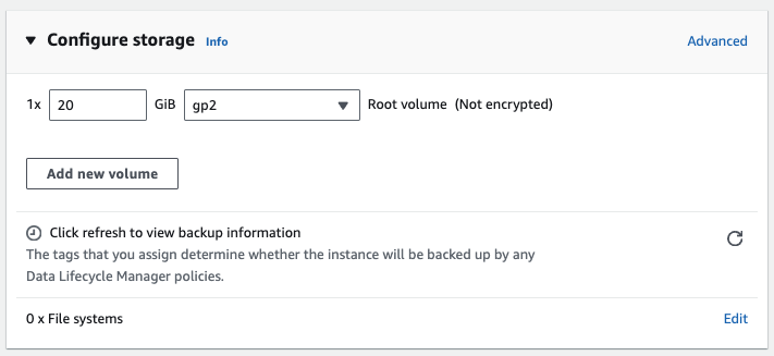 Configure Storage